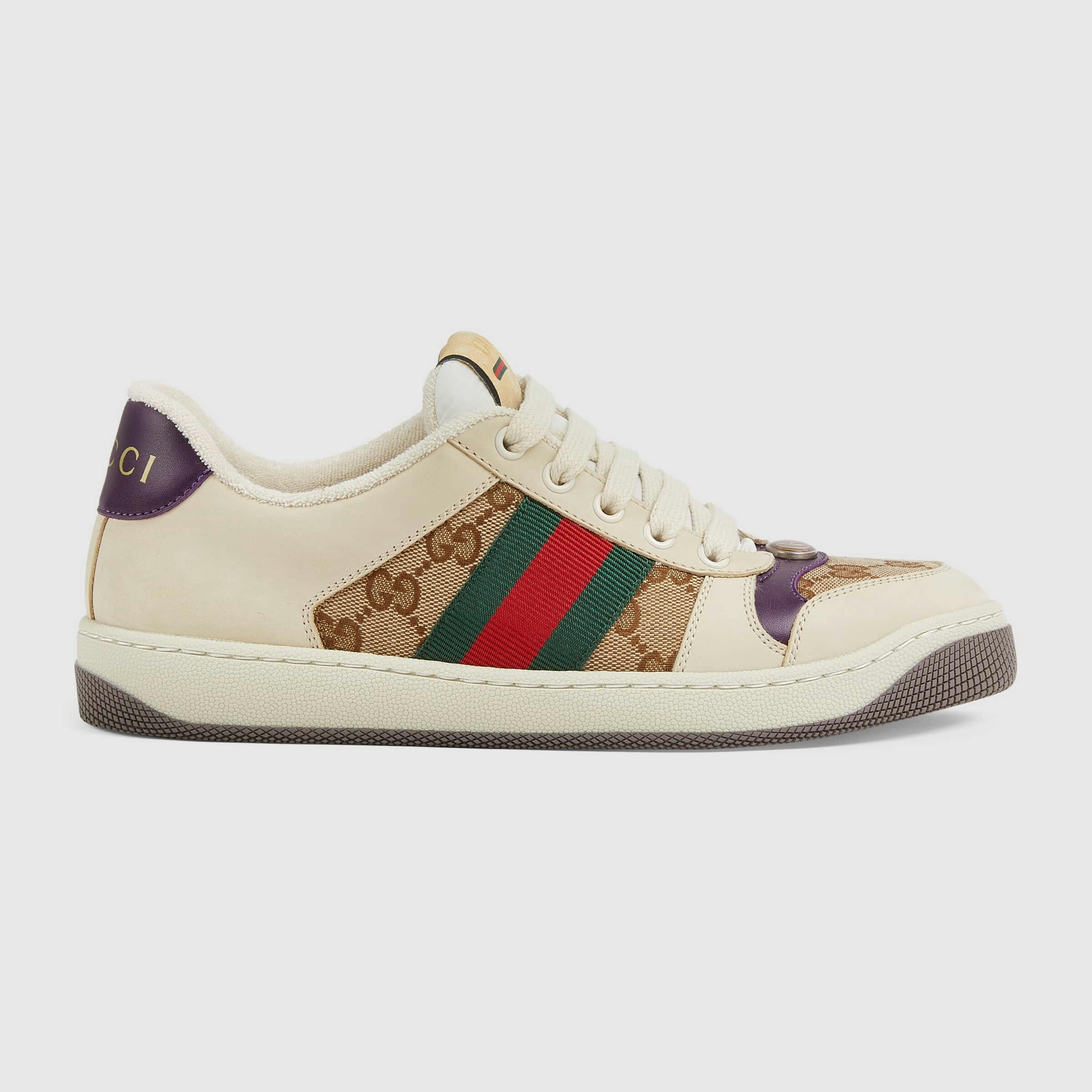 Ladies white gucci store trainers